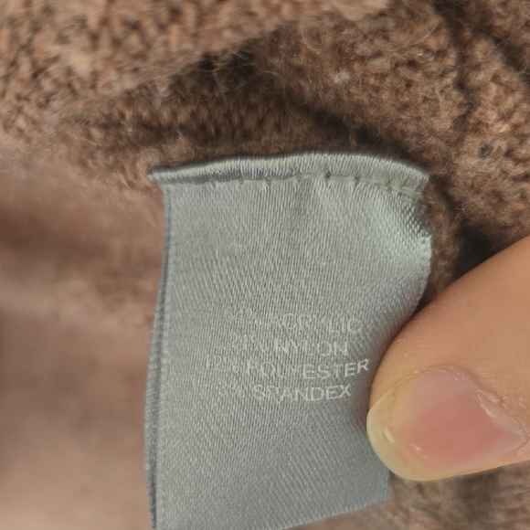 Marled Mauve Women's Cardigan Sweater - Picture 3 of 5